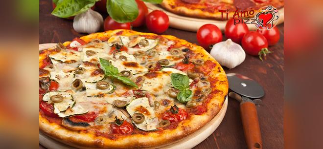 Пицца в сети ресторанов «Ti Amo Pizza». Скидка 50%